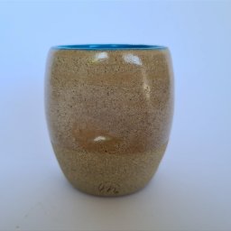 Copo de cerâmica escrito Ressaca no fundo 200ml Azul - 5