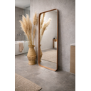 Ver imagem 2 de Espelho Luxo Retangular de Metal Retrô Corpo Inteiro 150x60cmindustrial