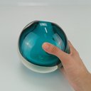 Ver imagem 7 de Vaso Decorativo Enfeite Casa Home&Co 14x14x10cm Vidro Azul