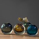 Ver imagem 4 de Vaso Decorativo Enfeite Casa Home&Co 14x14x10cm Vidro Azul