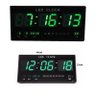 Relógio Digital De Parede Com Alarme Led Verde Termo Data - 1
