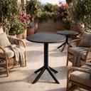 Ver imagem 2 de Mesa de Jardim Redonda 60cm Simpla 2 em 1 de Plástico