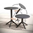 Ver imagem 3 de Mesa de Jardim Redonda 60cm Simpla 2 em 1 de Plástico