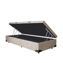 Ver imagem 2 de Base Box Baú Solteiro Luxo Blindado NK Camas Suede Bege 41x78x188