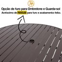 Ver imagem 2 de Mesa com Tampo Ripado de 120 Cm em Alumínio - Trama Original