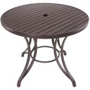 Ver imagem 1 de Mesa com Tampo Ripado de 120 Cm em Alumínio - Trama Original