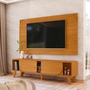 Ver imagem 6 de Rack Bancada com Painel para Tv 65 Pol 2 Portas Duna 182 Cm Cinamomo Madetec