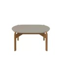 Ver imagem 1 de Mesinha de Centro Lizz Cor:Off White/Cedro
