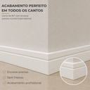Ver imagem 6 de Kit 18 Barras Rodapé de Poliestireno 7cm Altura Barra 2m
