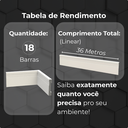 Ver imagem 7 de Kit 18 Barras Rodapé de Poliestireno 7cm Altura Barra 2m