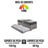 Bicama Box Baú Solteiro 88x188 Courino Linho Cinza com Colchão Dual Firm Ecoflex - 7