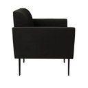Ver imagem 2 de Kit 2 Poltronas Pés Villach Marisa Suede Preto D03 - D'Rossi