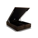 Ver imagem 1 de Cama Box Baú Queen Universal Suede Brown (158x198x35) - Ortobom