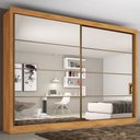 Ver imagem 1 de Guarda Roupa Sevilha 2 Portas com Espelho 100% Mdf - Mademarcs