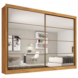 Guarda Roupa Sevilha 2 Portas com Espelho Mdf - Mademarcs - 2