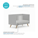 Ver imagem 4 de Berço Mini Cama 3 em 1 Americano 100% MDF Ayla