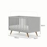 Berço Mini Cama 3 em 1 Americano 100% MDF Ayla - 3