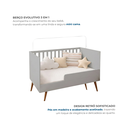 Ver imagem 5 de Berço Mini Cama 3 em 1 Americano 100% MDF Ayla