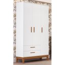 Ver imagem 2 de Guarda Roupa Infantil Flip 3 Portas e 2 Gavetas Branco Fosco - Reller Móveis