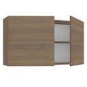 Ver imagem 4 de Armário Aéreo Madesa Stella 120 cm 2 Portas Rustic Cor:Rustic