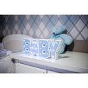 Ver imagem 3 de BABY Luminoso azul bebê mdf luminária led quarto de menino luxo