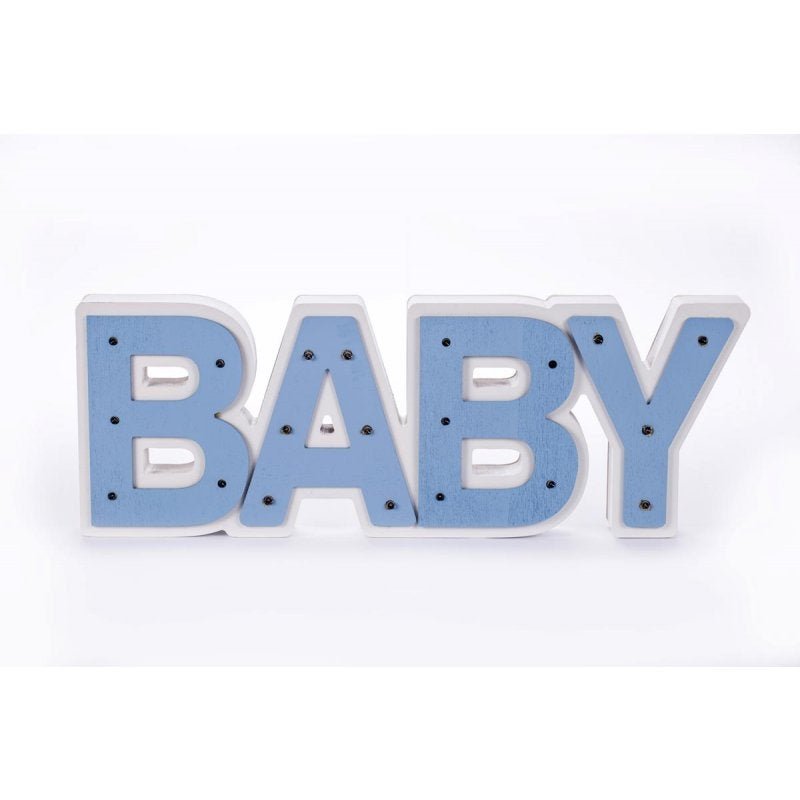 BABY Luminoso azul bebê mdf luminária led quarto de menino luxo