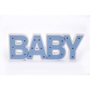 Ver imagem 1 de BABY Luminoso azul bebê mdf luminária led quarto de menino luxo