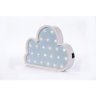 Nuvem luminosa mdf luminária led quarto de menino azul bebê - 4