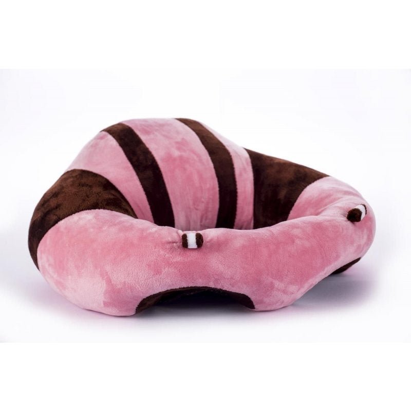 Sofá almofada senta bebê poltrona pelúcia rosa - 1
