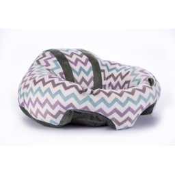 Sofá Almofada Senta Bebê Poltrona Pelúcia Chevron Baby - 3