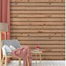 Papel de Parede Ripado Madeira Pallet Horizontal-60x300cm - 1