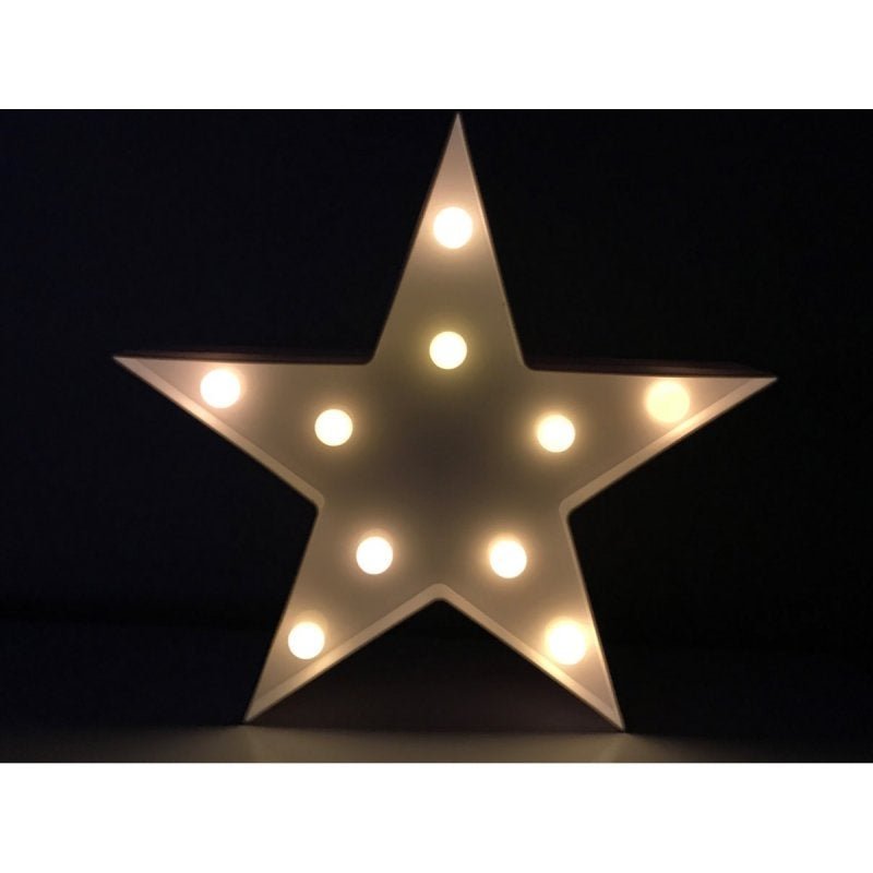 Estrela luminosa decorativa luminária led 3D a pilha - 2