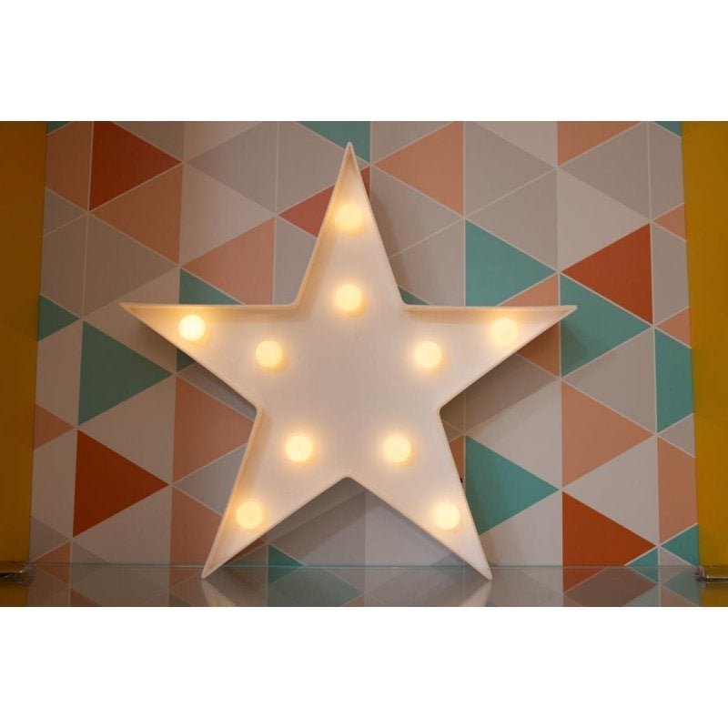 Estrela luminosa decorativa luminária led 3D a pilha - 1