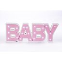 Ver imagem 2 de BABY Luminoso cor de rosa mdf luminária led quarto de menina luxo