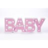 BABY Luminoso cor de rosa mdf luminária led quarto de menina luxo - 2