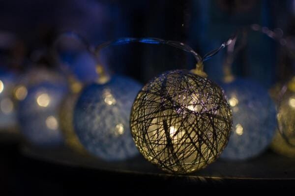 Cordão de Luz Natal Silverblue - Ornamentação Árvores Decoração Festa e Mesa 20 LEDs - Bivolt - 4