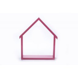 Kit com 3 nichos casinha decorativos MDF casinha trio cor Rosa - 4