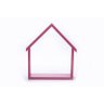 Kit com 3 nichos casinha decorativos MDF casinha trio cor Rosa - 4