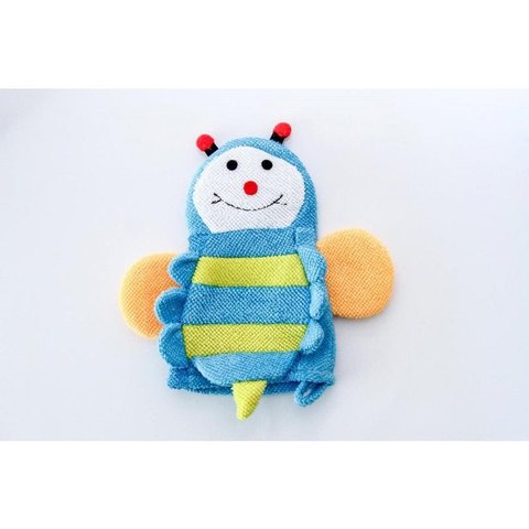 Kit com 4 Luvas para banho divertido e educativo do bebê