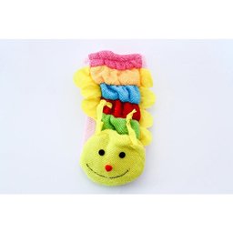 Kit com 4 Luvas para banho divertido e educativo do bebê - 4