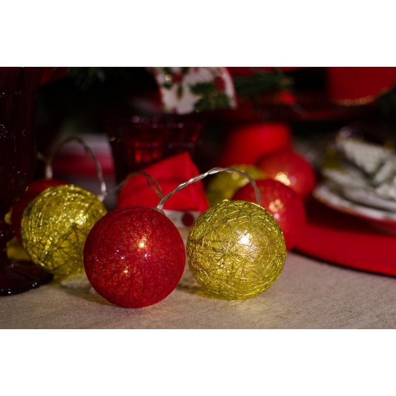 Cordão de Luz Natal Redgold - Ornamentação Árvores Decoração Festa e Mesa 20 LEDs - Pilhas - 1