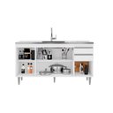 Ver imagem 5 de Balcão de Cozinha para Pia Dodoma Mdp/bp Branco G96 - Gran Belo
