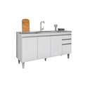 Ver imagem 2 de Balcão de Cozinha para Pia Dodoma Mdp/bp Branco G96 - Gran Belo