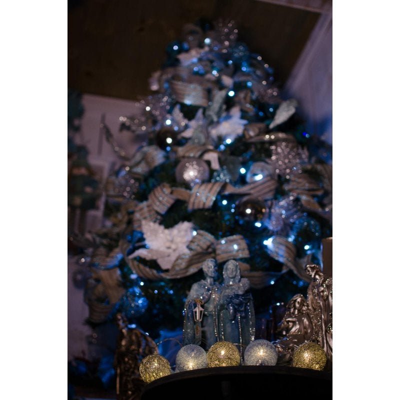 Cordão de Luz Natal Silverblue - Ornamentação Árvores Decoração Festa e Mesa 20 LEDs - Pilhas - 3