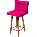 Ver imagem 2 de Kit 3 Banqueta Grace Para Cozinha Gourmet Ou Balcão Área Gourmet Pés Palito Corino