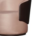 Ver imagem 2 de Poltrona Orgânica Decorativa Beatriz Veludo Rosa/pu Marrom - Montanaris Decor