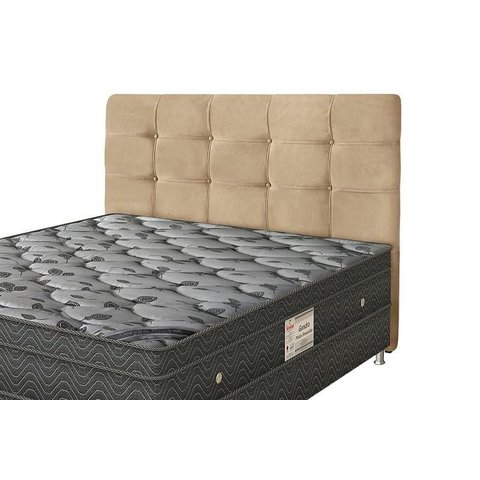 Cabeceira para Cama Box Casal Clean 1400mm Suede Bege - Luma