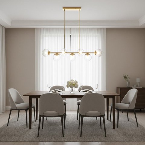 Pendente Moderno Jabuticaba 1,20m Mesa Sala de Jantar Bancada
