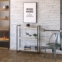 Ver imagem 2 de Estante Multiuso Para Escritório Industrial 03 Prateleiras Areta 104x80cm C01 Snow - Lyam Decor