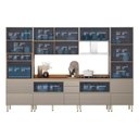 Ver imagem 6 de Cozinha Completa Modulada 330cm x 218,5cm Aéreo Rpd Pnl e Crt 6 Peças Proença Bege/Nogueira/Nude Prime